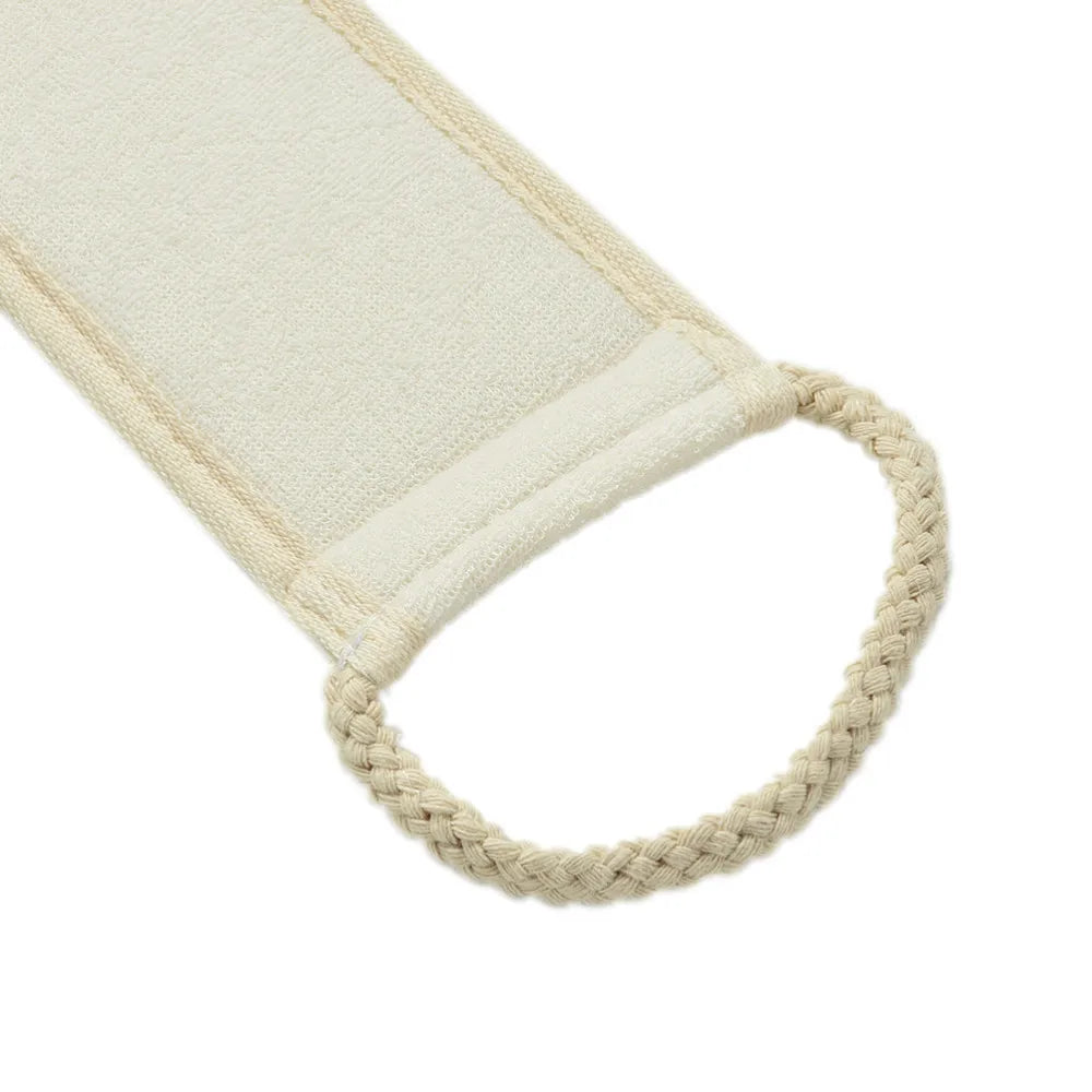 Natural Soft Exfoliating Loofah Bath Back Strap Unisex Body Scrubber Exfoliator Washing Pad Body Skin Health Cleaning Tool