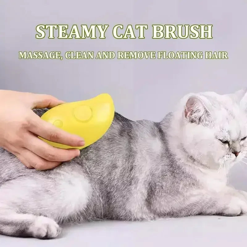 3 In 1 Electric Spray Massage Comb For Cat And Dog Steam Brush Electric Sprayer For Massage Pet Grooming Tool One-click Spray