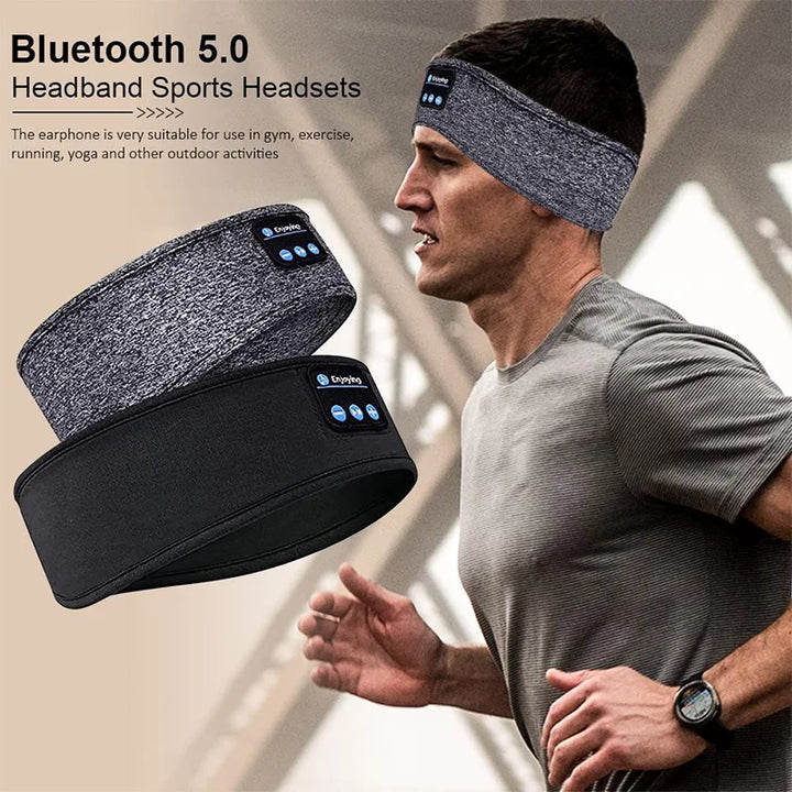 Wireless Bluetooth Headset Sports Sleep Headband with Eye Mask & Earbuds