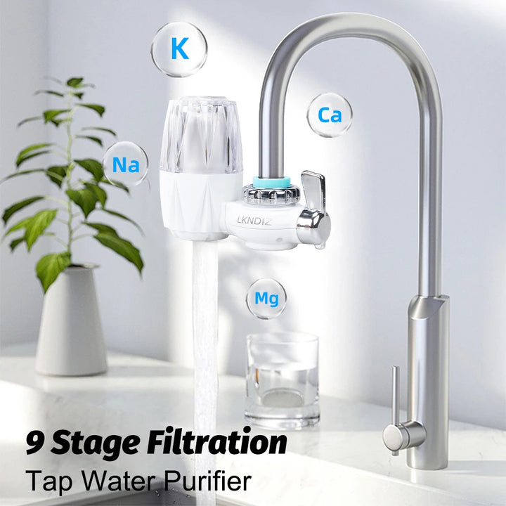 Compact Faucet Tap Water Purifier with Removable, Washable Filter – Single Element for Effective Kitchen Water Filtration