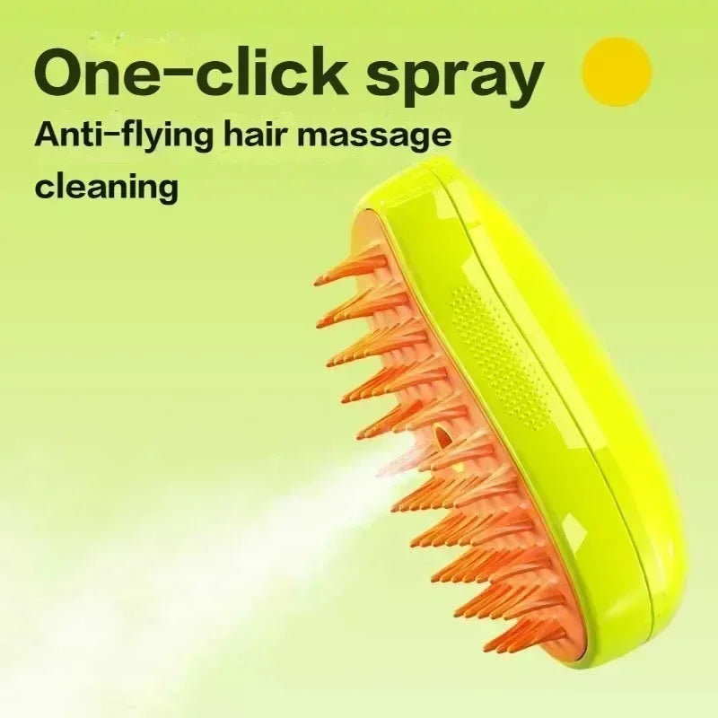 3 In 1 Electric Spray Massage Comb For Cat And Dog Steam Brush Electric Sprayer For Massage Pet Grooming Tool One-click Spray